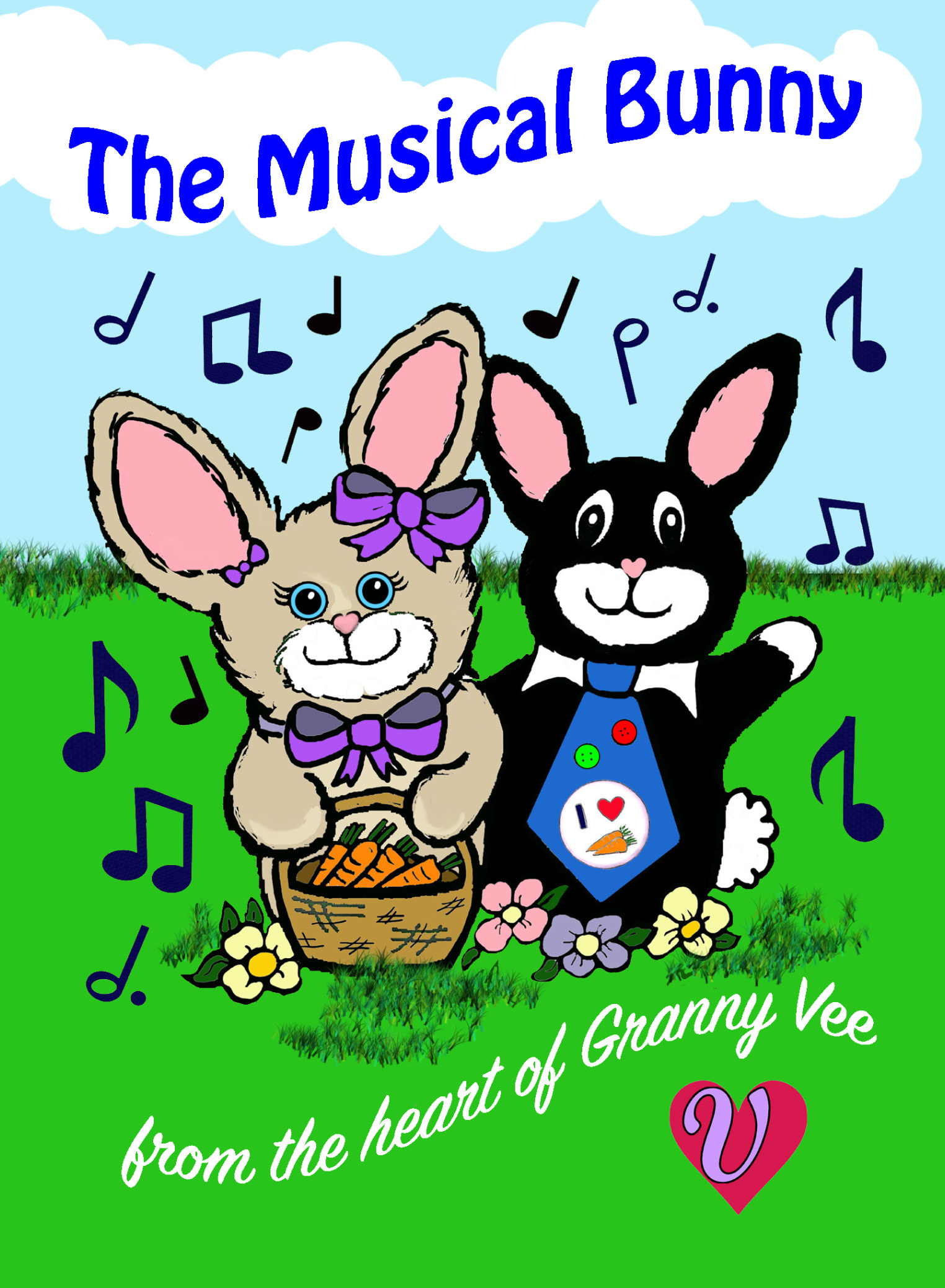 Musical Bunny Rabbit “The Musical Bunny” Book | Granny Vee